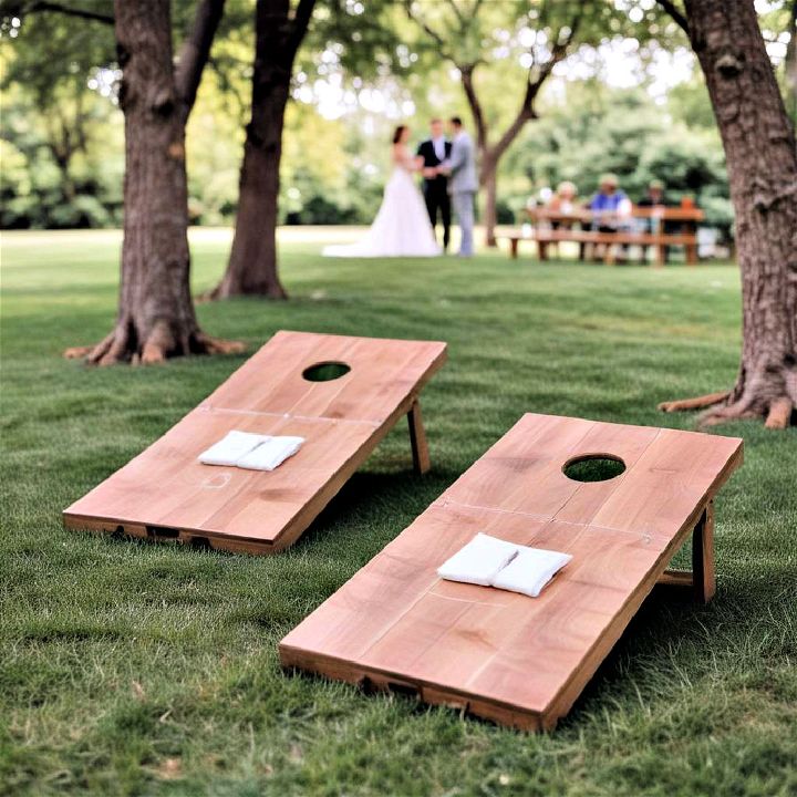 lawn game for backyard wedding