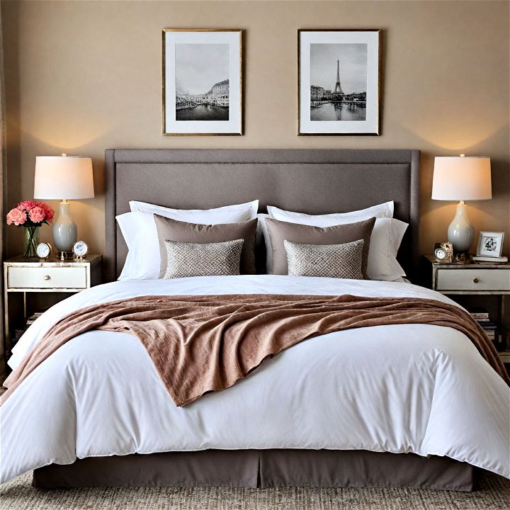 layered bedding for a hotel like feel