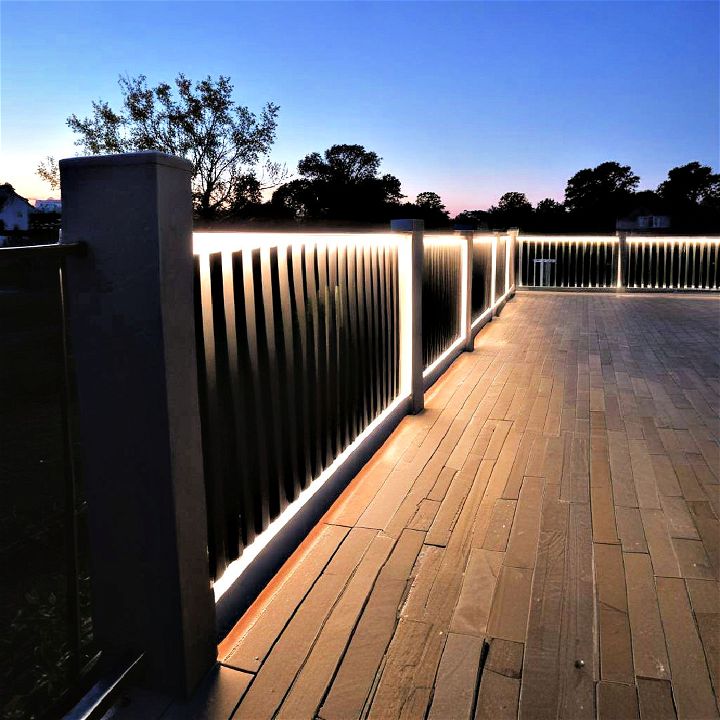 led strips for outdoor railing