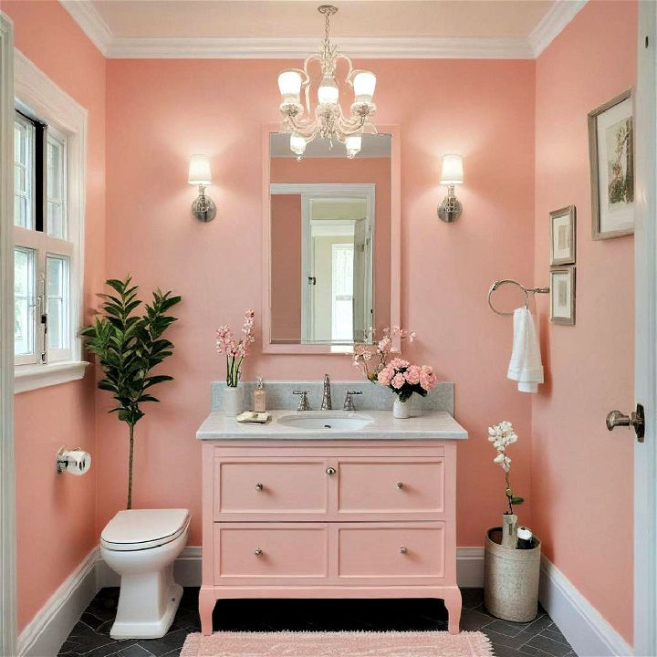 light coral color for bathroom
