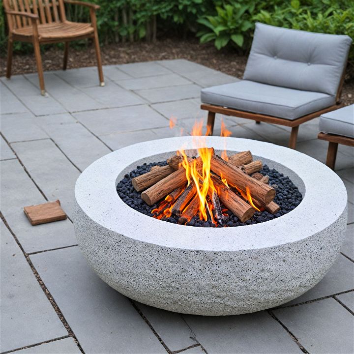 lightweight and portable stone fire pit