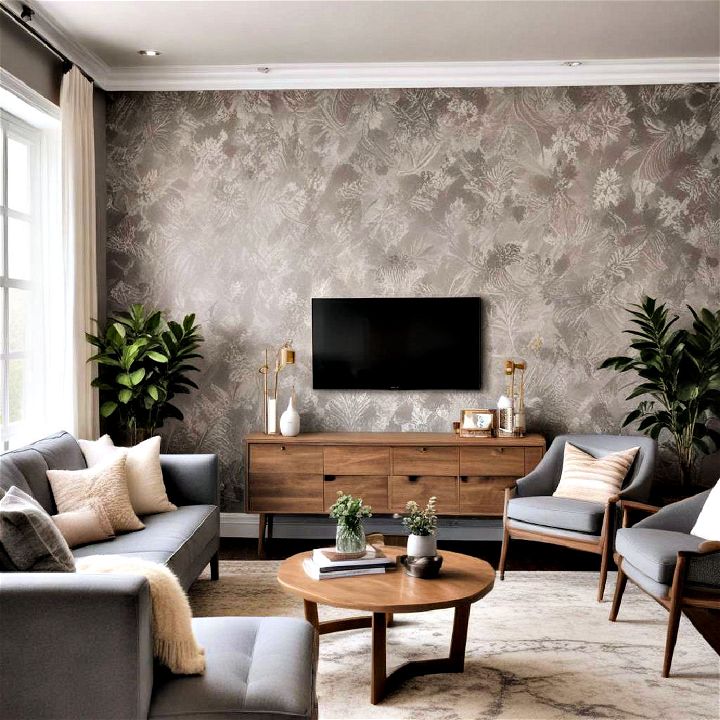 living room accent wall