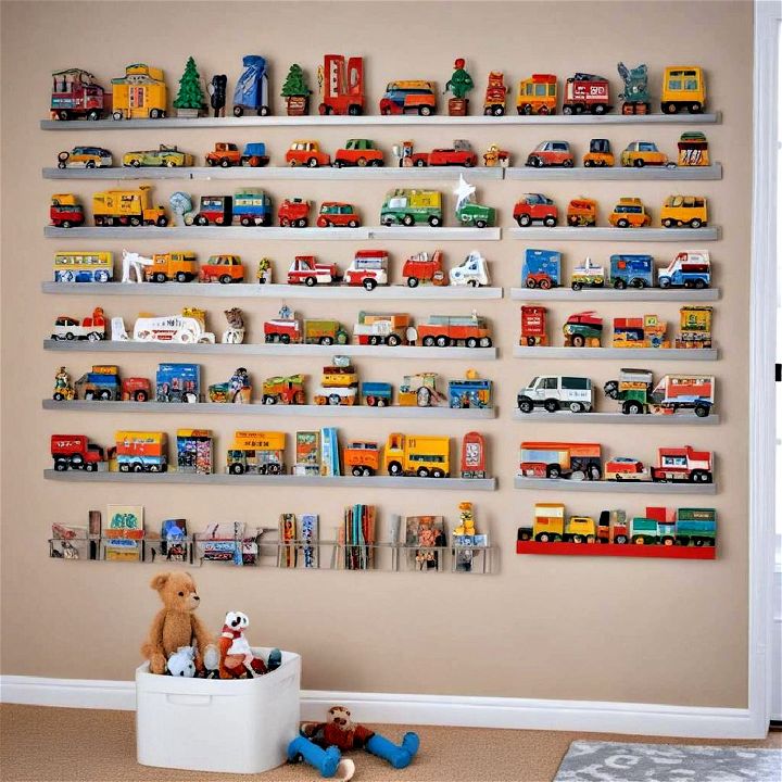 living room magnetic wall toy storage