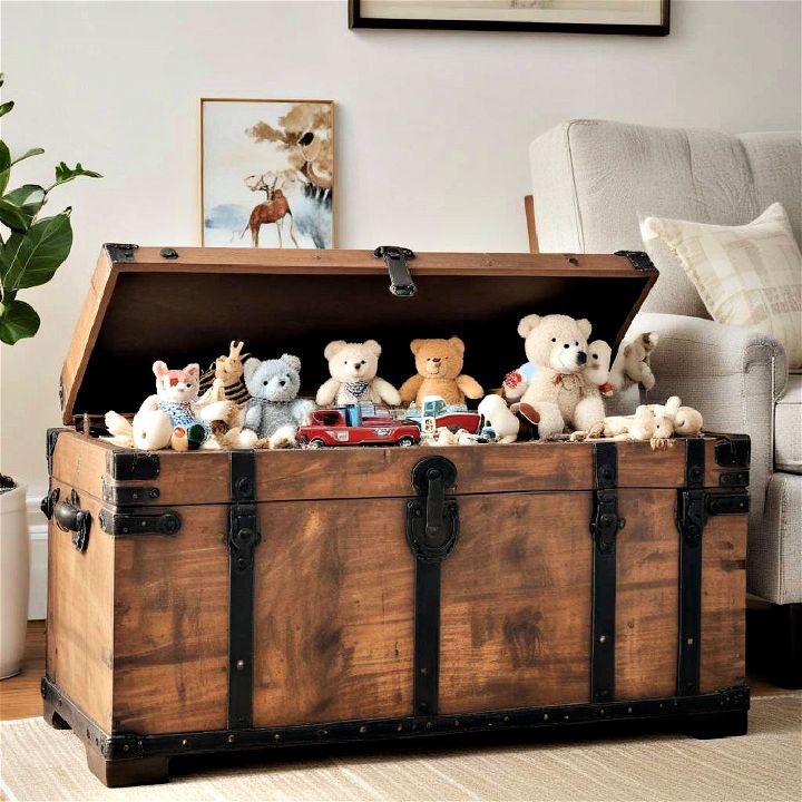 living room toy storage trunk