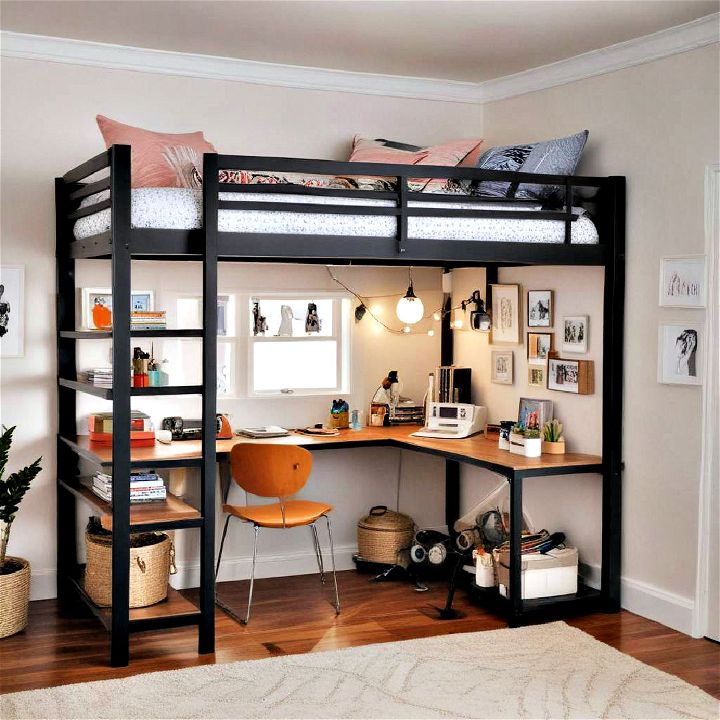 loft bed to maximize space