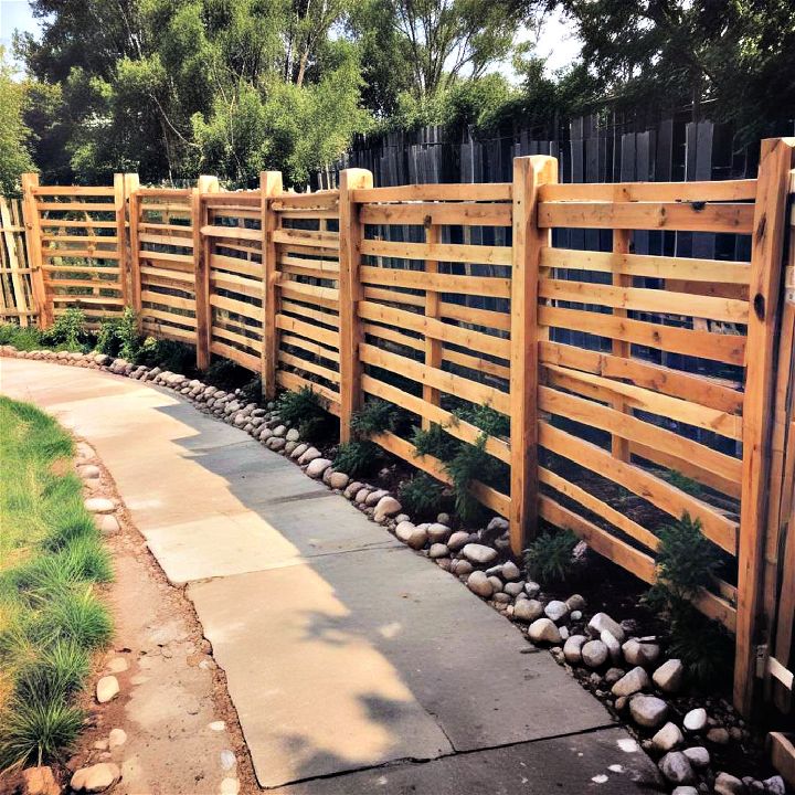 log style pallet fence