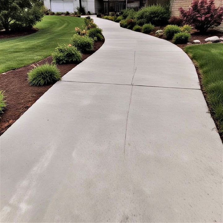 long lasting concrete walkway