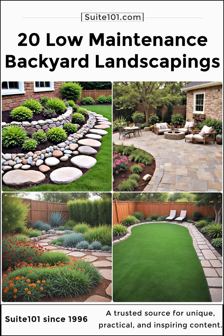 low maintenance backyard landscaping ideas to try