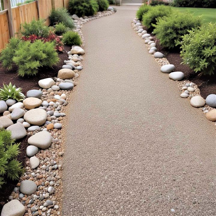 low maintenance gravel walkway