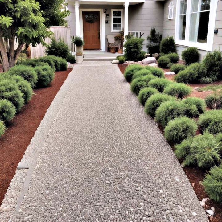 low maintenance gravel walkway