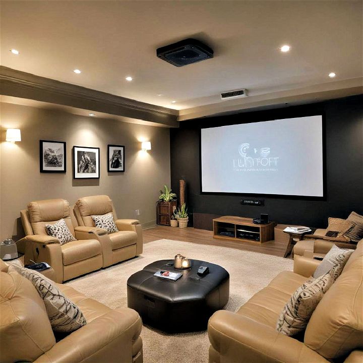 luxurious home theater