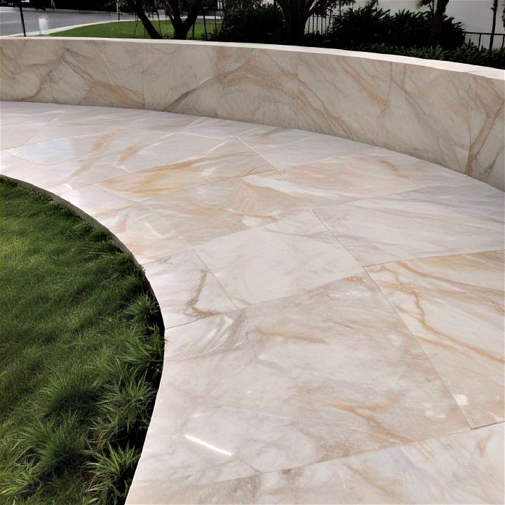 luxurious marble path