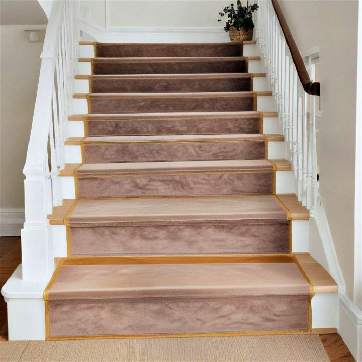 luxurious velvet stair riser