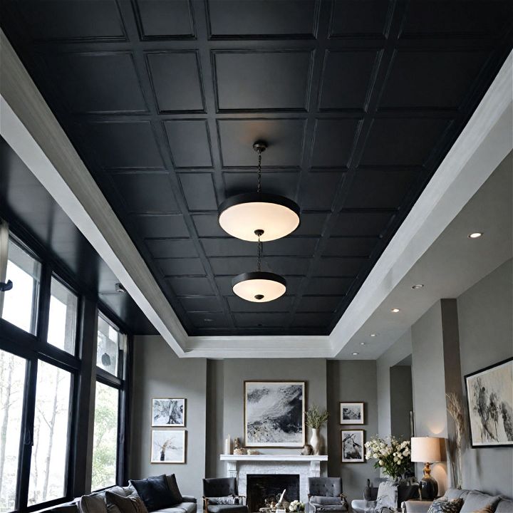 luxury black ceiling paint