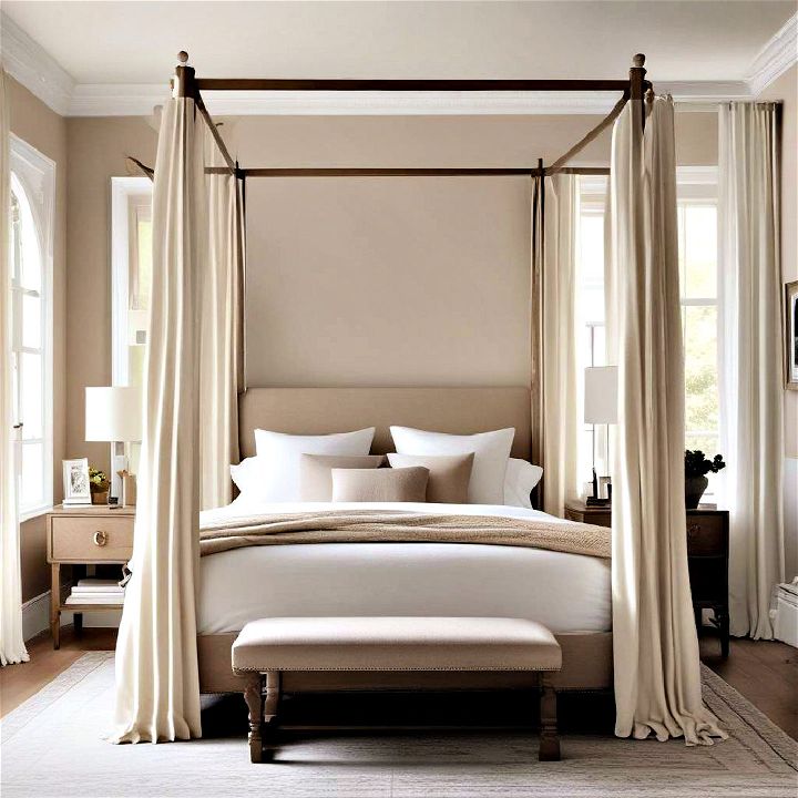 luxury canopy bed for modern look