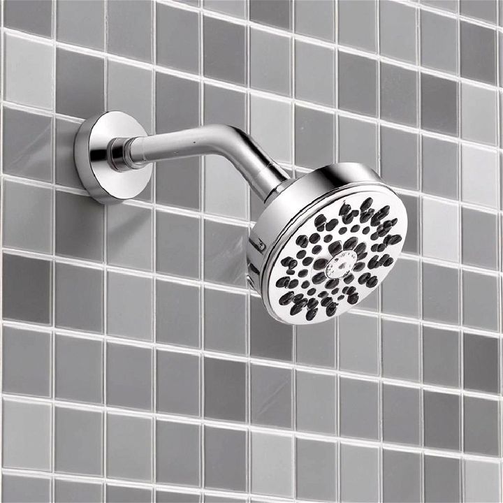 luxury showerhead with different spray settings