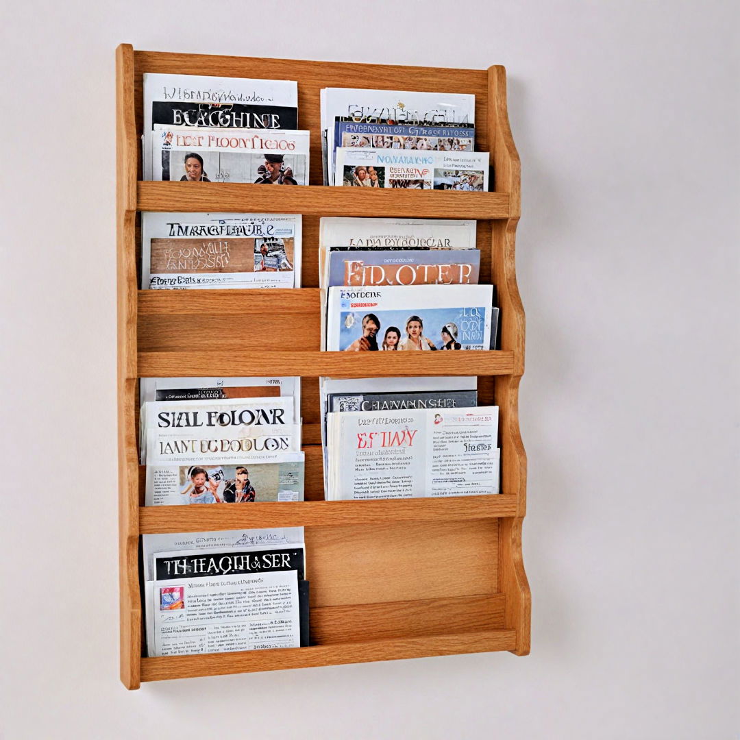 magazine rack to store reading materials