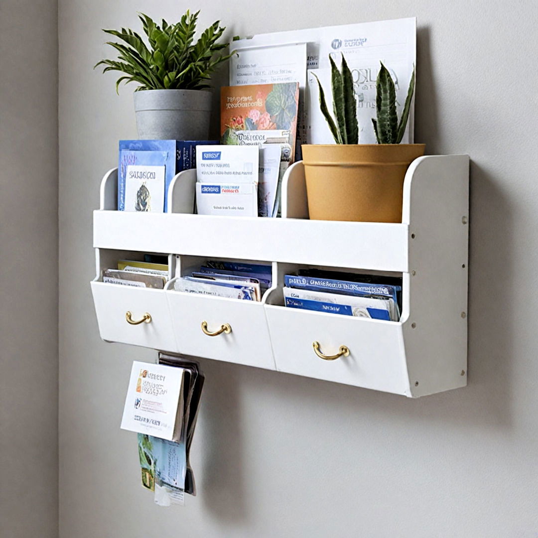 mail sorter for a clutter free entryway