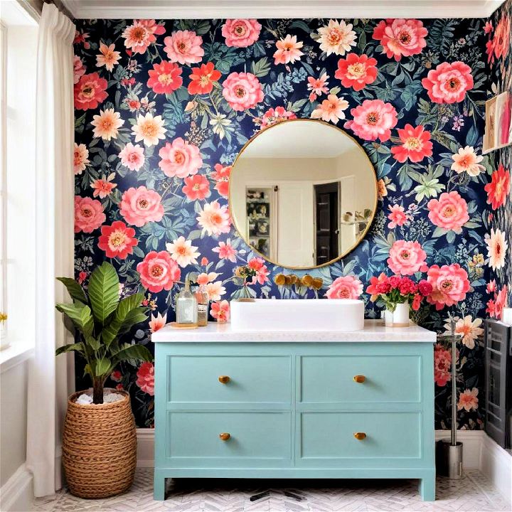 make a statement with a bold wallpaper