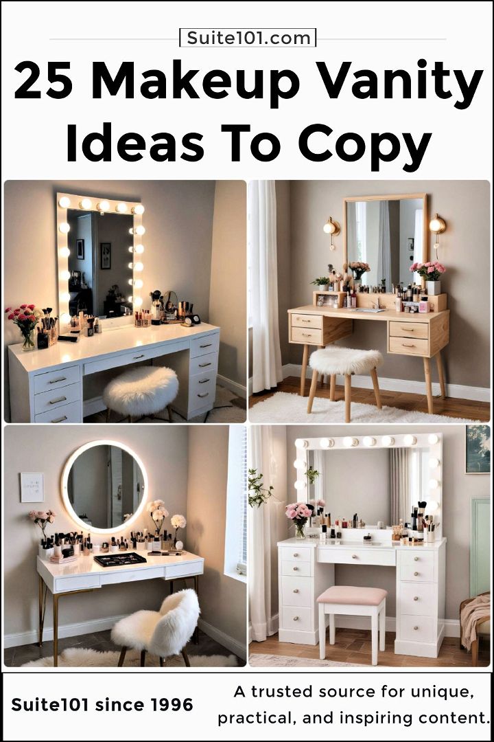 makeup vanity ideas to copy