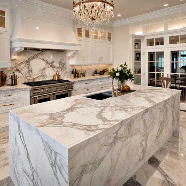 marble countertop for luxury kitchen