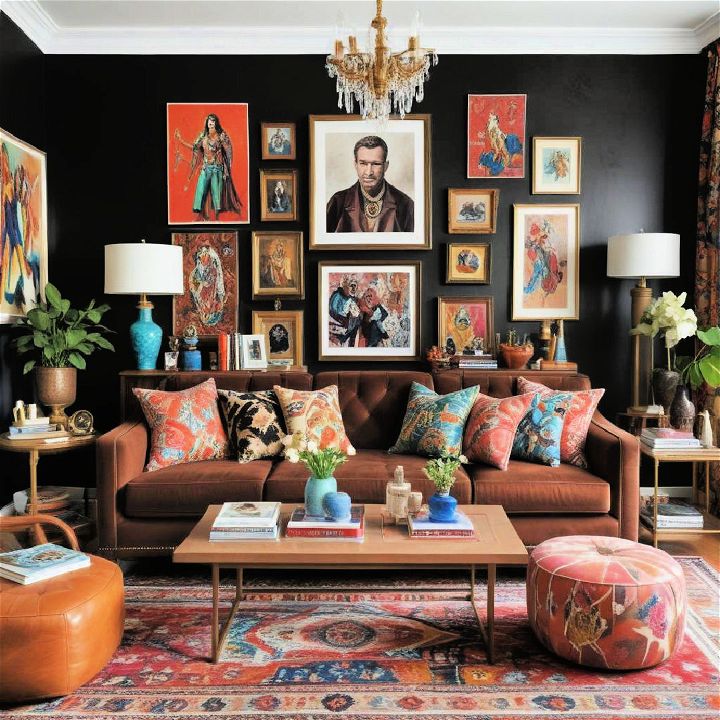 maximalist marvel living room