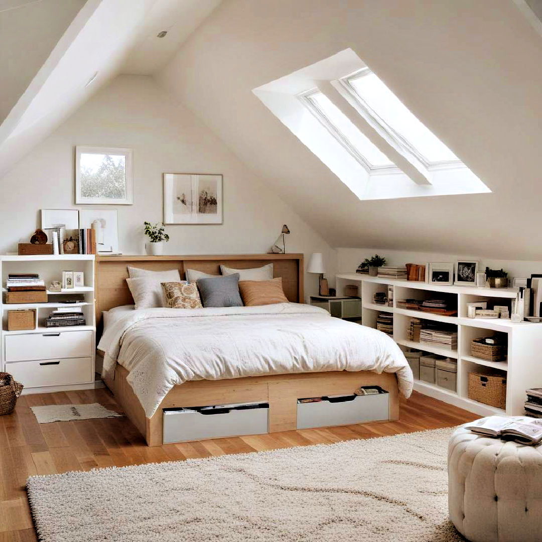 maximize bedroom space with smart storage