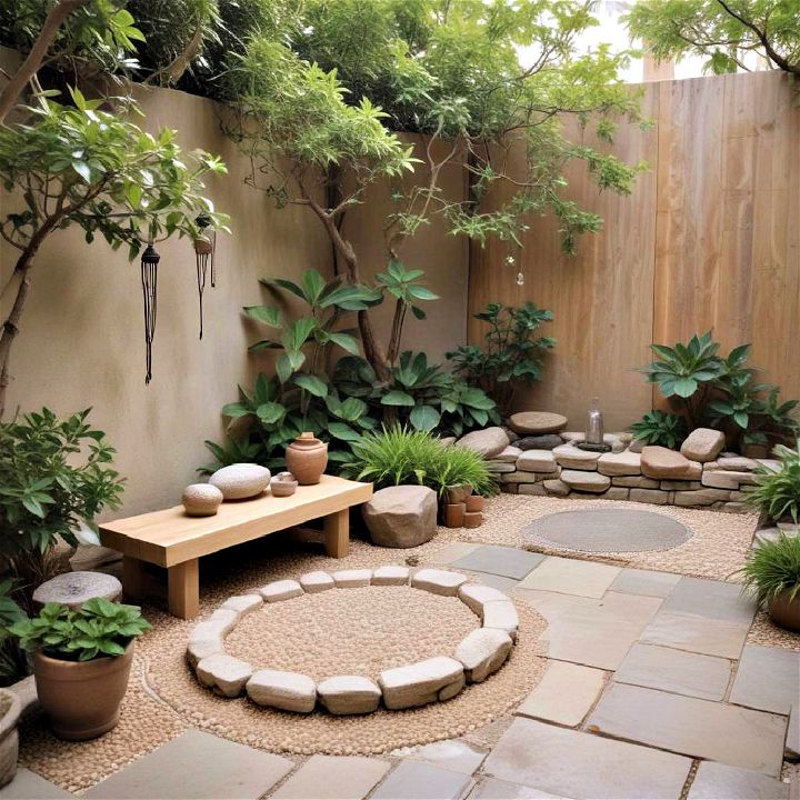 meditation space for courtyard