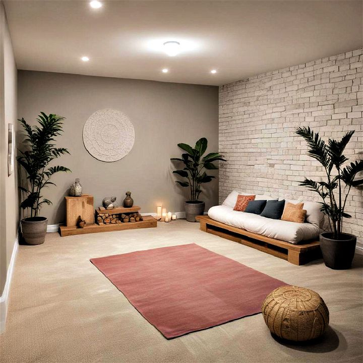 meditation space for small basement