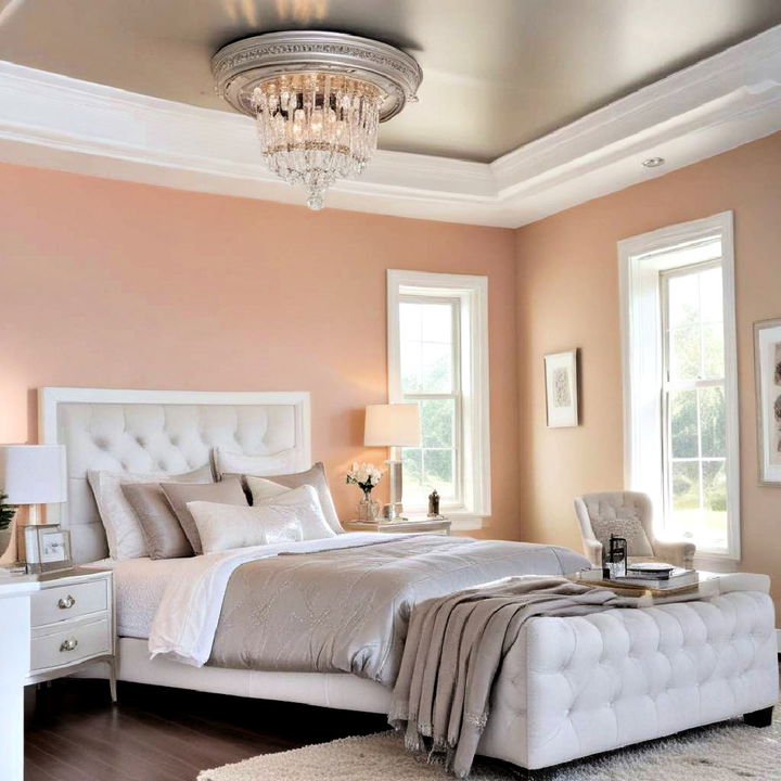 metallic accents tray ceiling