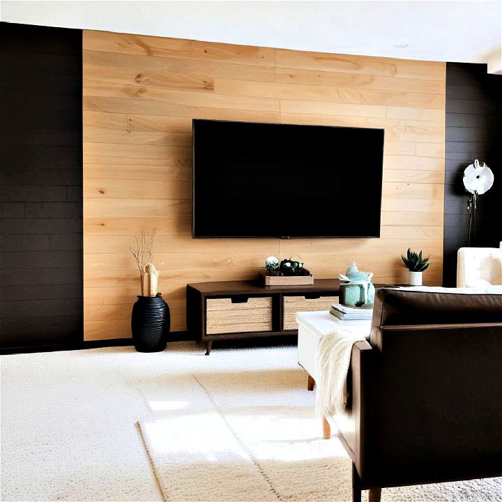 mid century modern accent wall