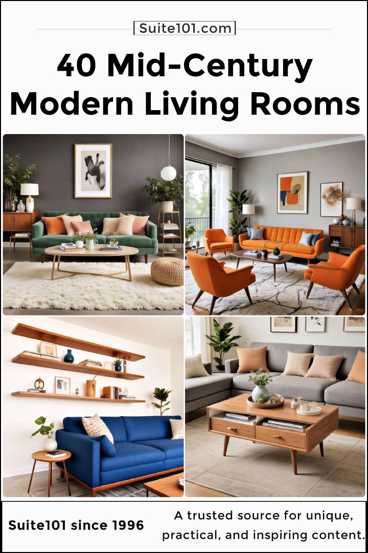 mid century modern living room ideas to copy