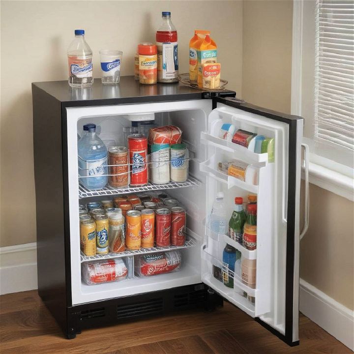 mini fridge for refreshments