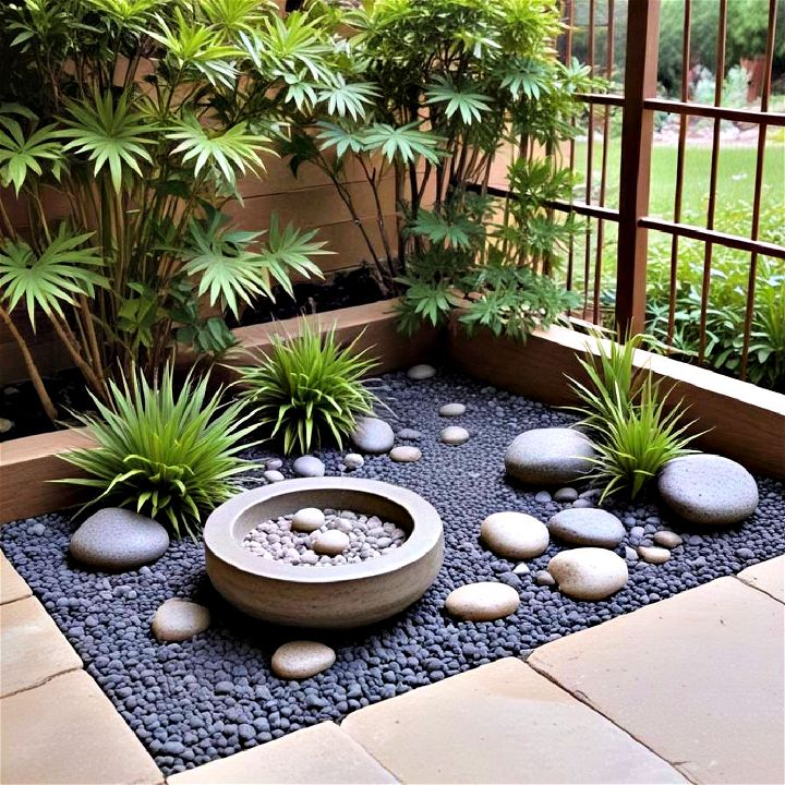 mini zen garden to add tranquility