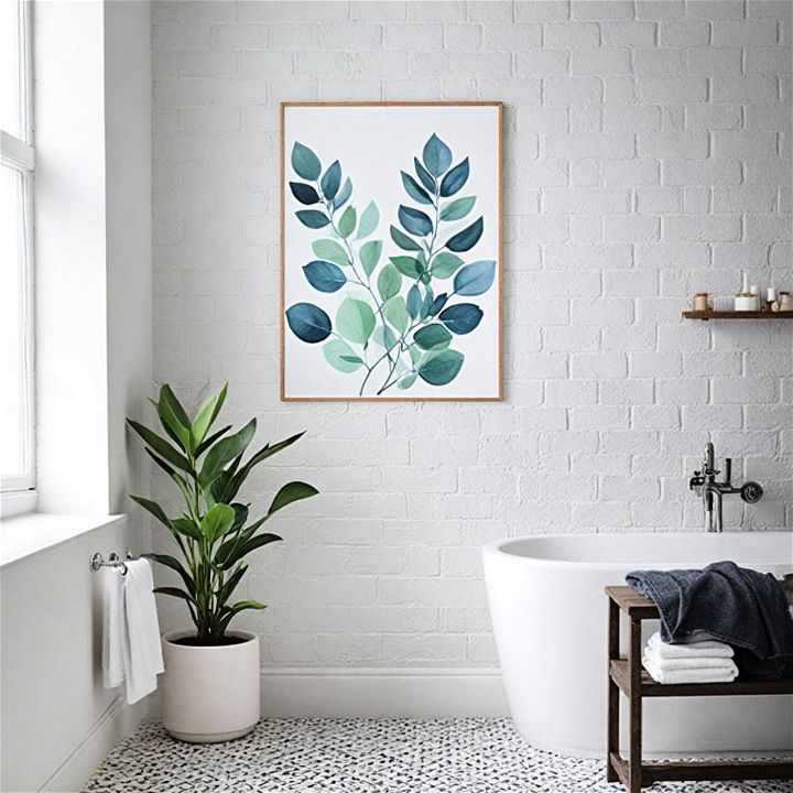 minimalist art for bathroom