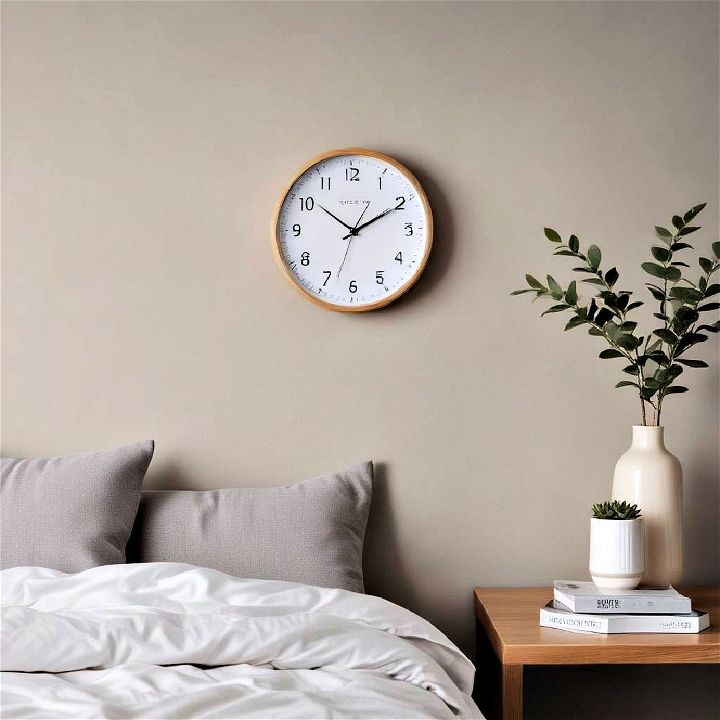minimalist clock for dorm room