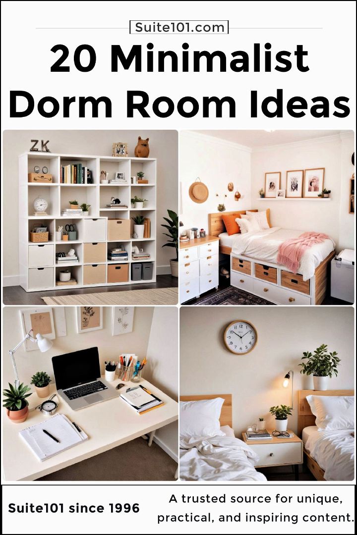 minimalist dorm room ideas to copy