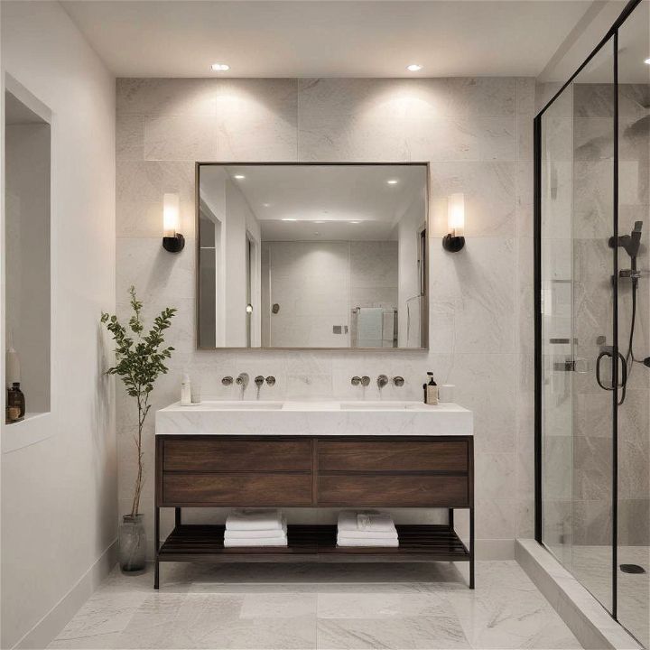 minimalist fixtures bathroom