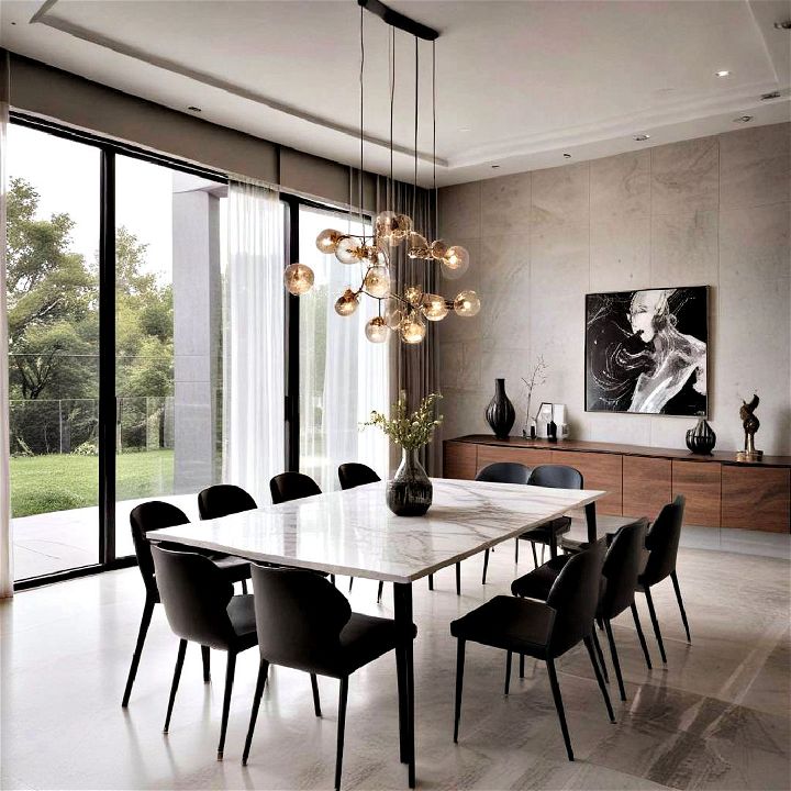 minimalist modern dining room
