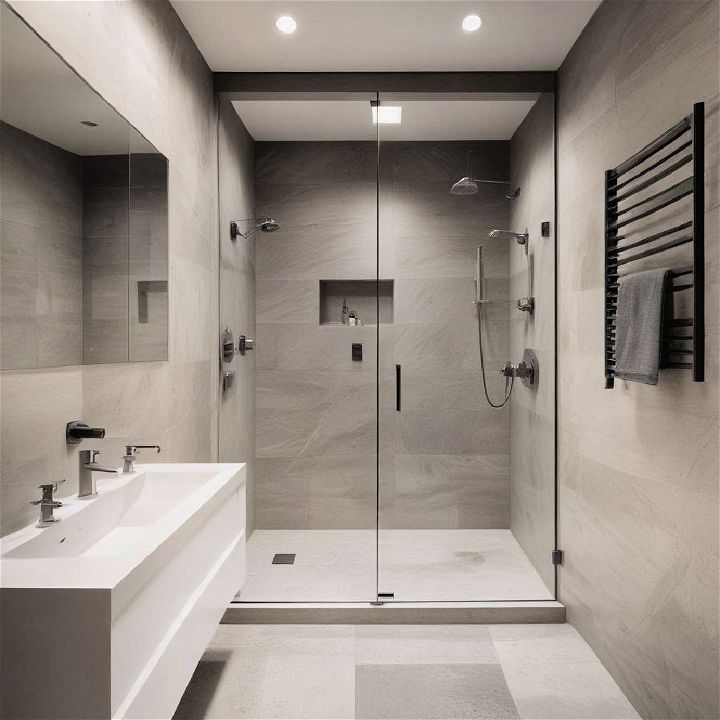 minimalist shower design