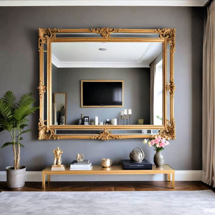 mirror frame for a touch of luxury