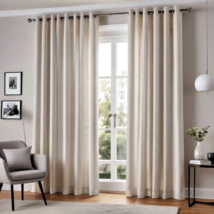 modern and streamlined eyelet curtain