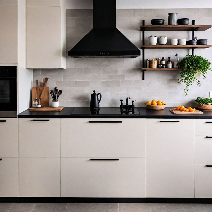 modern black hardware and fixtures