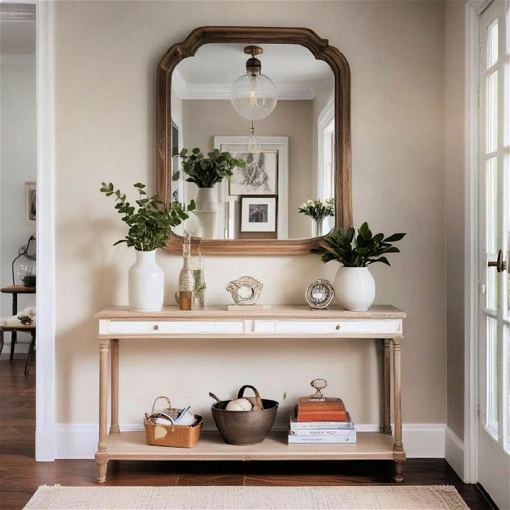 modern console table to any hallway