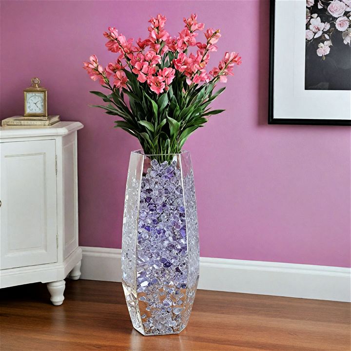 modern crystals vase