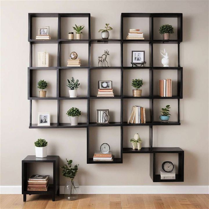 modern cube wall shelves for office