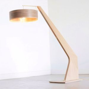 modern diy wooden floor lamp
