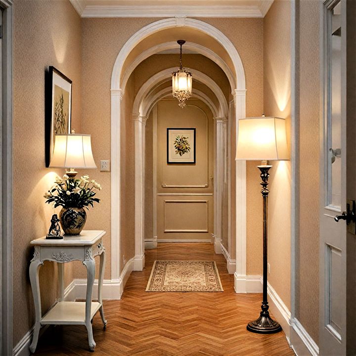 modern hallway floor lamp