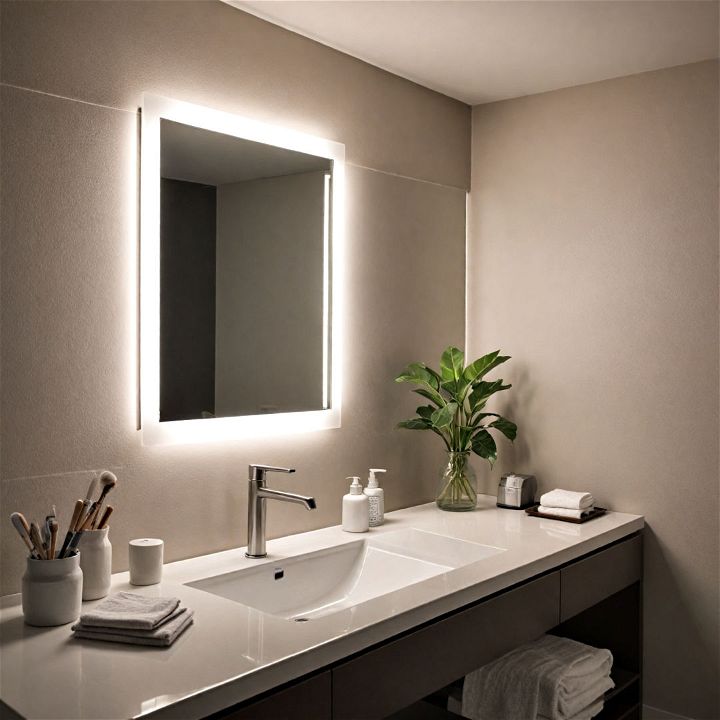 modern led lighting for apartment bathroom