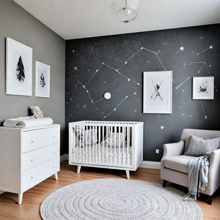 modern minimalist baby boy nursery